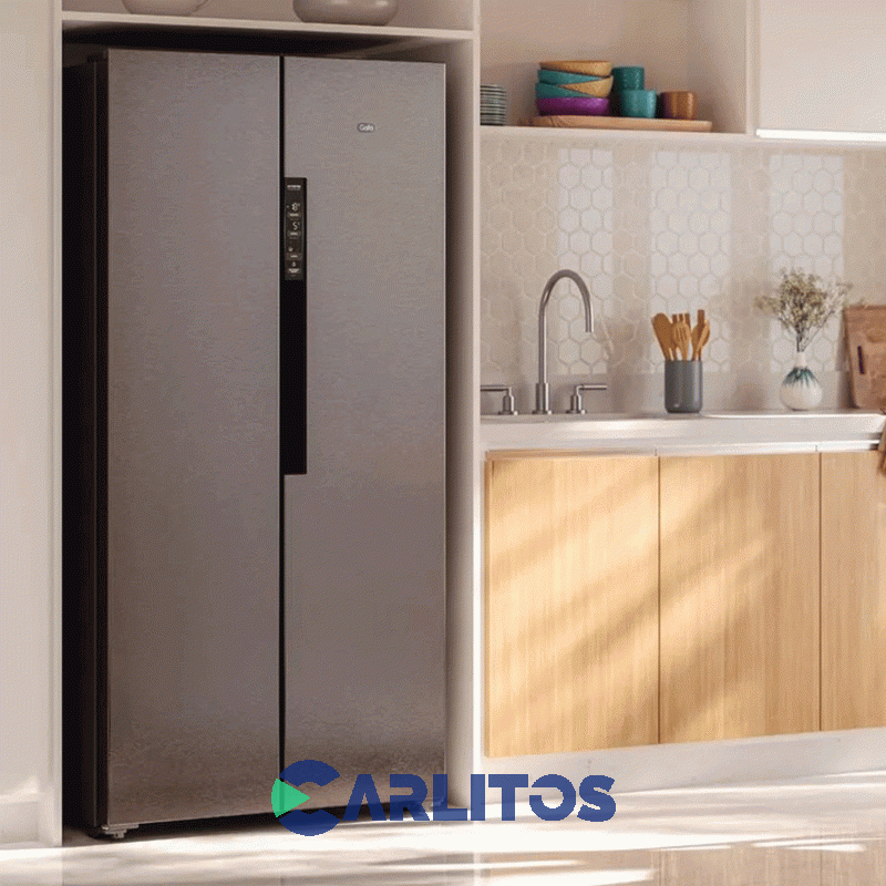 Heladera No Frost Side By Side Gafa Inverter 451 Litros Acero Inoxidable Hgsbs457x