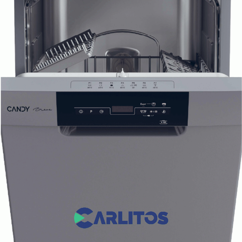 Lavavajilla Candy 10 Cubiertos Gris Cdph2d1047s-12