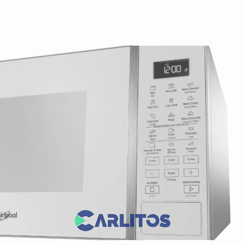 Microondas Con Grill Whirlpool Digital 30 Litros Blanco Wmg30bz