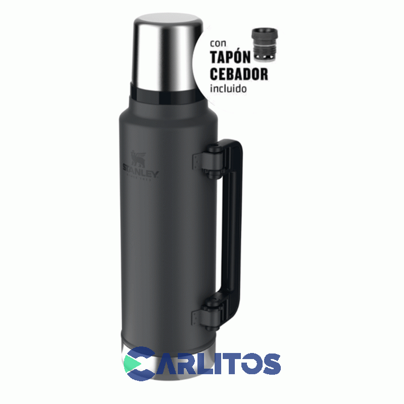 Termo De Mate Stanley Legendario Clasico  XL 1.4 Litros Negro 2.0