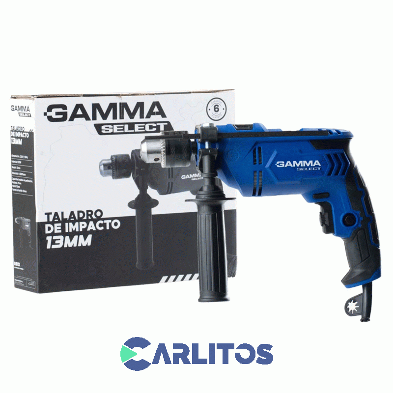 Taladro Percutor Gamma Select 13 Mm 650 Watts G1908ar
