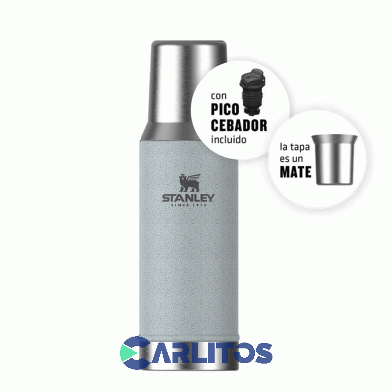 Termo De Mate Stanley Legendario System Classic 0.8 Litros Silver