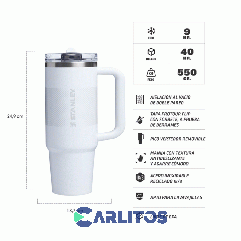 Vaso Stanley Quencher Protour Tumbler 887 Ml Frost Fade