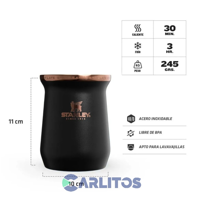 Combo Termo De Mate Stanley Legendario System Classic 1.2 Litros + Mate Stanley 236 Ml Messi