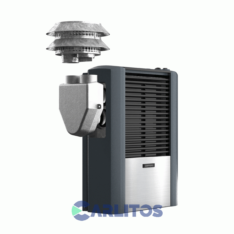 Calefactor Peltre Acero 4000 Kc Tbu Salida Izquierda Multiga Coppens C40uipam