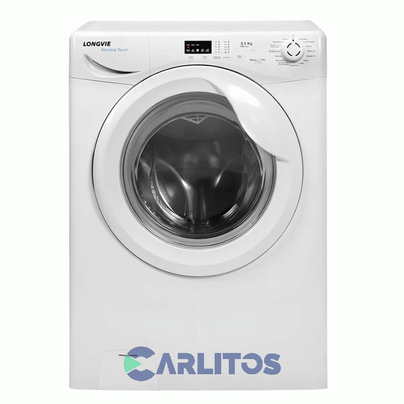 Lavarropa Carga Frontal Longvie 6.5 KG - 1000 RPM Blanco L16510