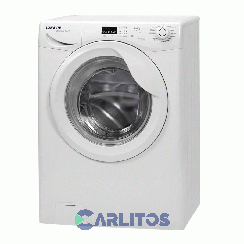 Lavarropa Carga Frontal Longvie 6.5 KG - 1000 RPM Blanco L16510