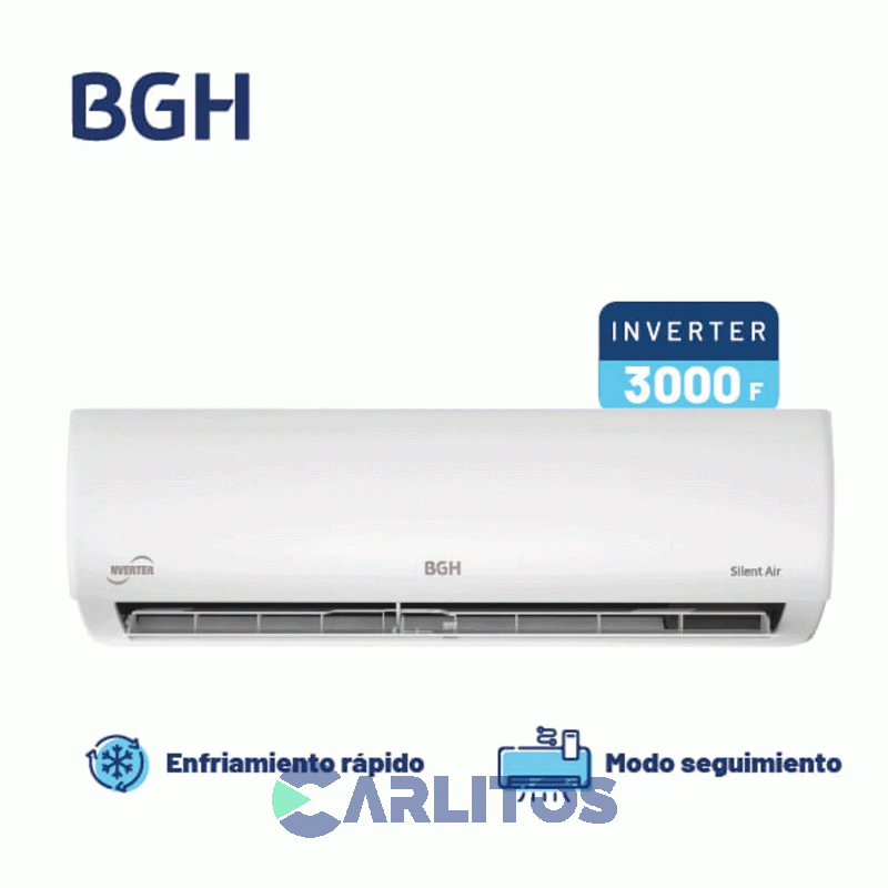 Aire Acondicionado Split Inverter Bgh 3500 Watts -Frio/calor Bsi35wclw