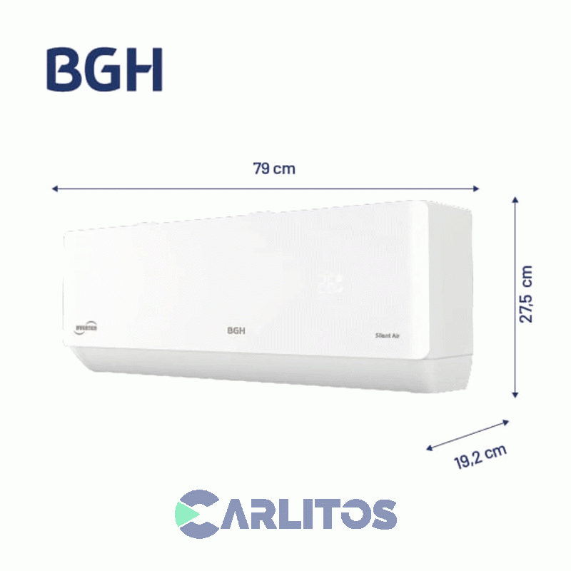 Aire Acondicionado Split Inverter Bgh 3500 Watts -Frio/calor Bsi35wclw