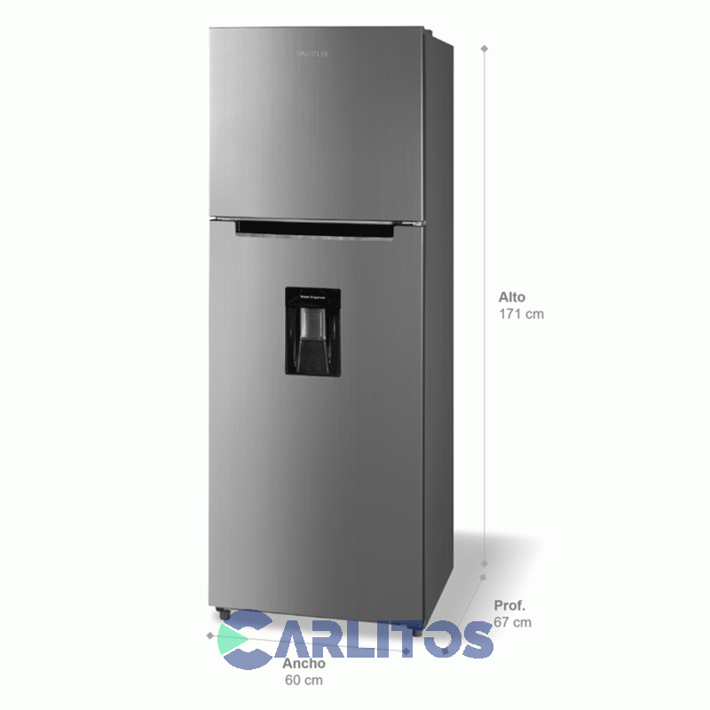 Heladera No Frost Smartlife Inverter 354 Litros Gris Sl-rnf370sd