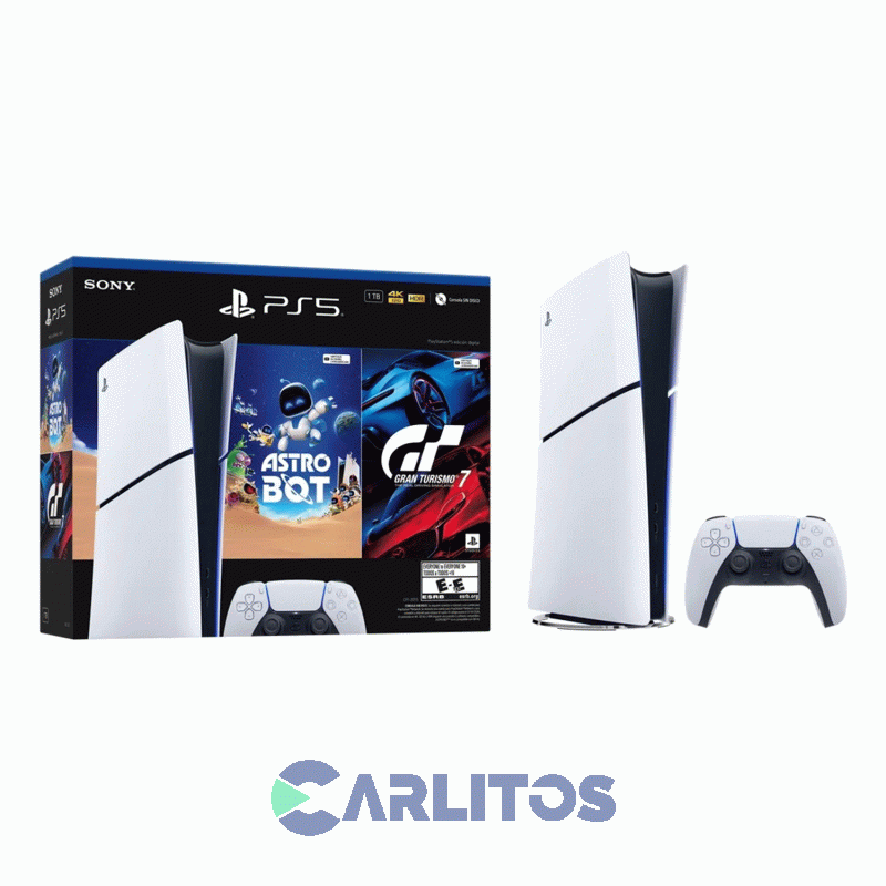 Consola De Videojuegos Sony Playstation 5 Digital Con Gt7 Y Astro Bot Ps5