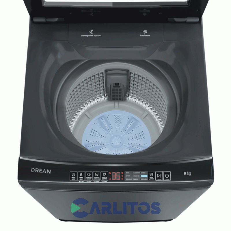 Lavarropa Carga Superior Drean 8 KG - 660 RPM Gris Lpdr0865ilg