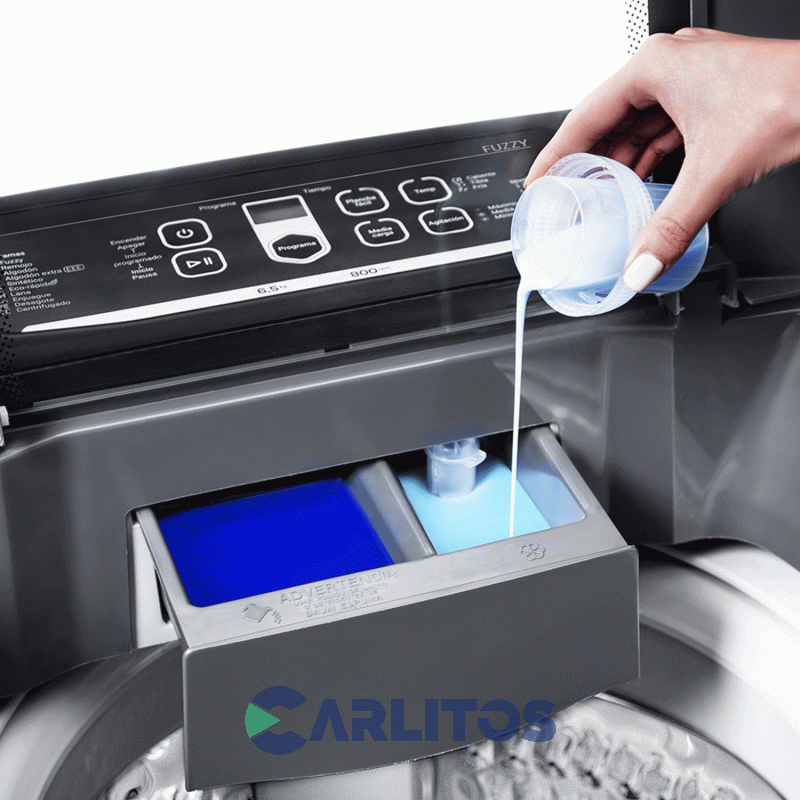 Lavarropa Carga Superior Drean 6.5 KG 800 RPM Gris Concept Neo Fuzzy 658 G