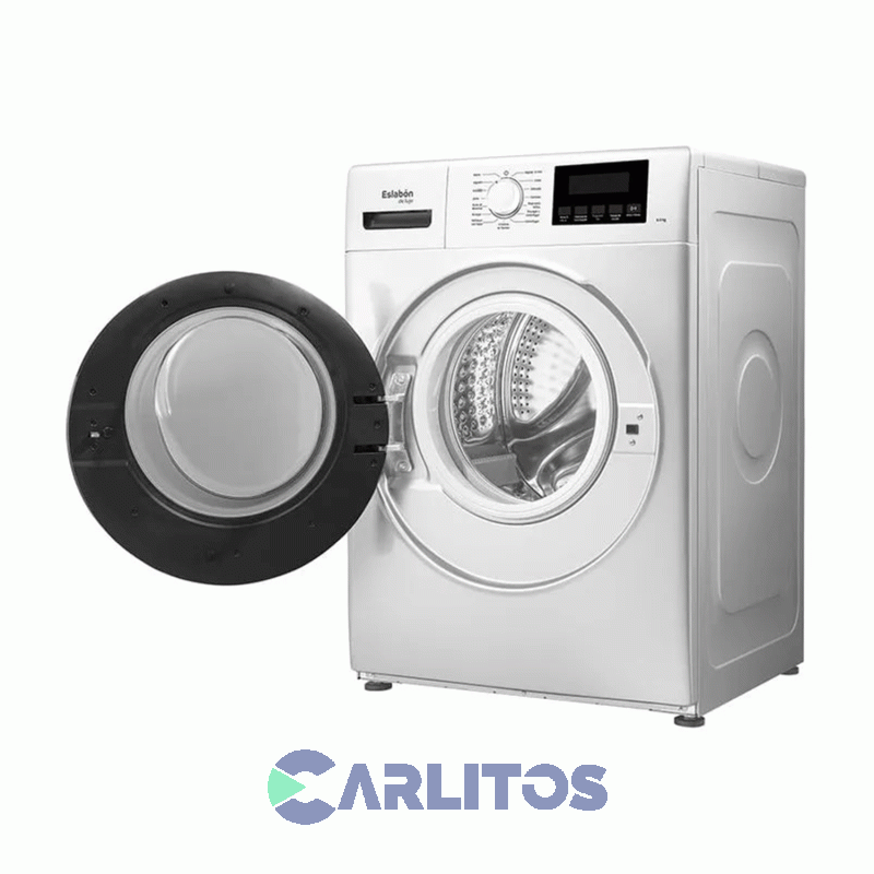 Lavarropa Carga Frontal Eslabon De Lujo Inverter 6 KG - 1200 RPM Blanco Enq06ab