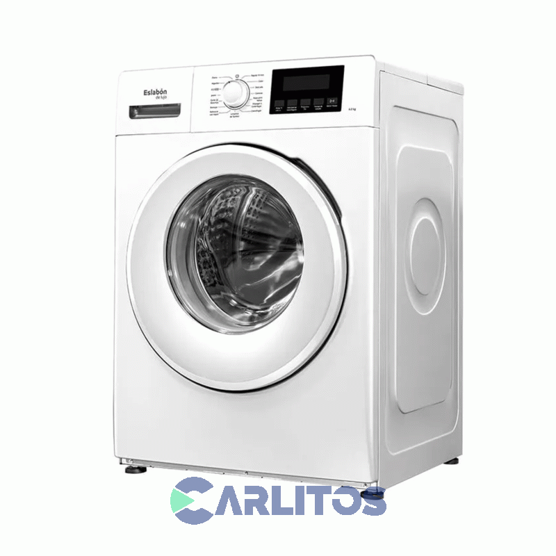 Lavarropa Carga Frontal Eslabon De Lujo Inverter 6 KG - 1200 RPM Blanco Enq06ab