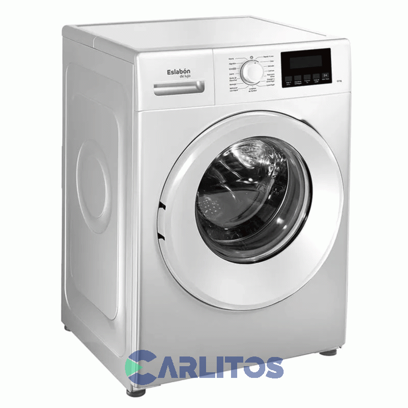 Lavarropa Carga Frontal Eslabon De Lujo Inverter 6 KG - 1200 RPM Blanco Enq06ab