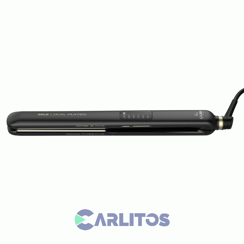 Planchita De Pelo Ga.Ma CP14 Led Digital Dual Plate Gold