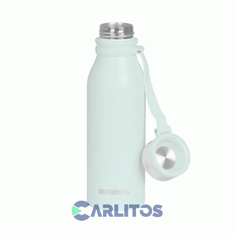 Botella De Acero Inoxidable Waterdog 600 Cc Buho600pg Verde Paraiso