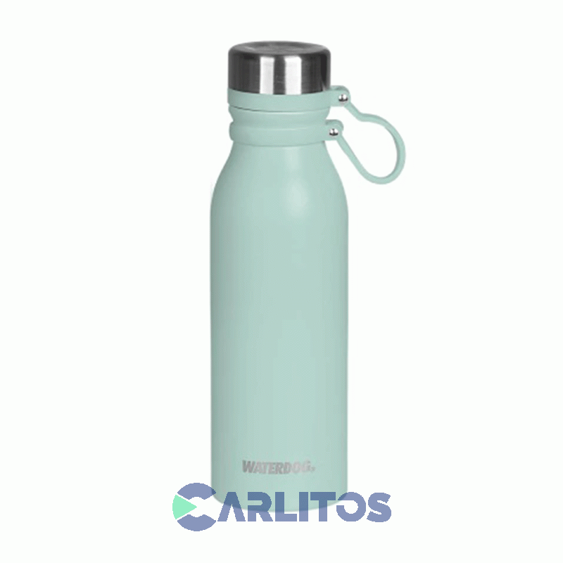 Botella De Acero Inoxidable Waterdog 600 Cc Buho600pg Verde Paraiso