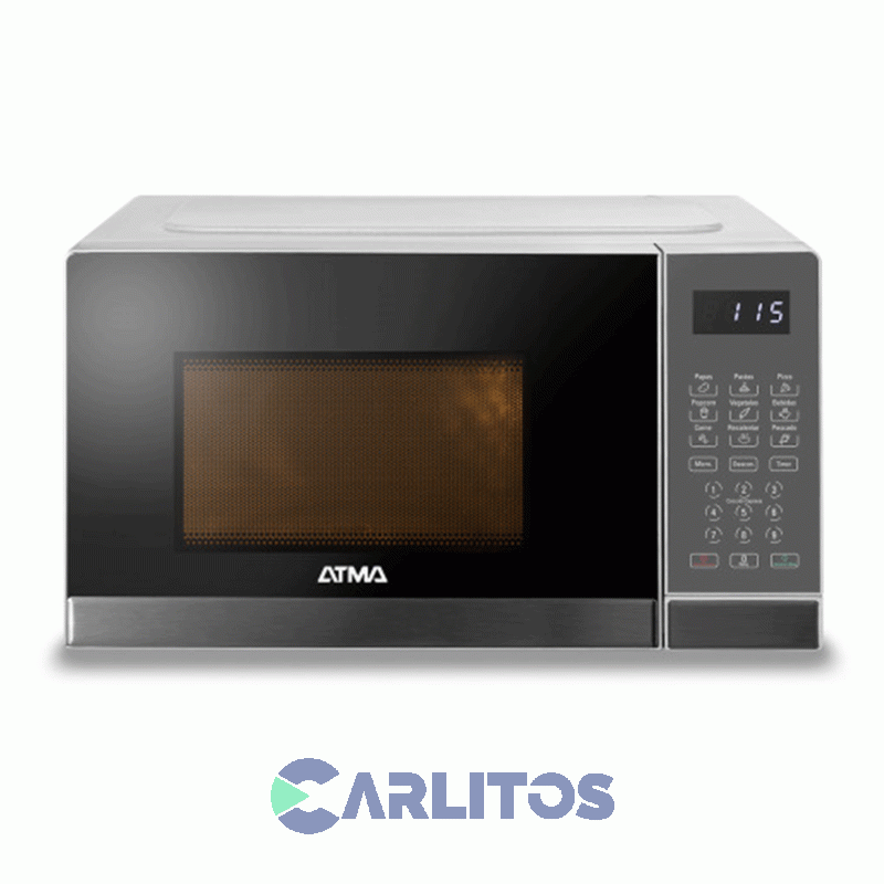 Microondas Digital Atma 20 Litros Gris Watds20ucp