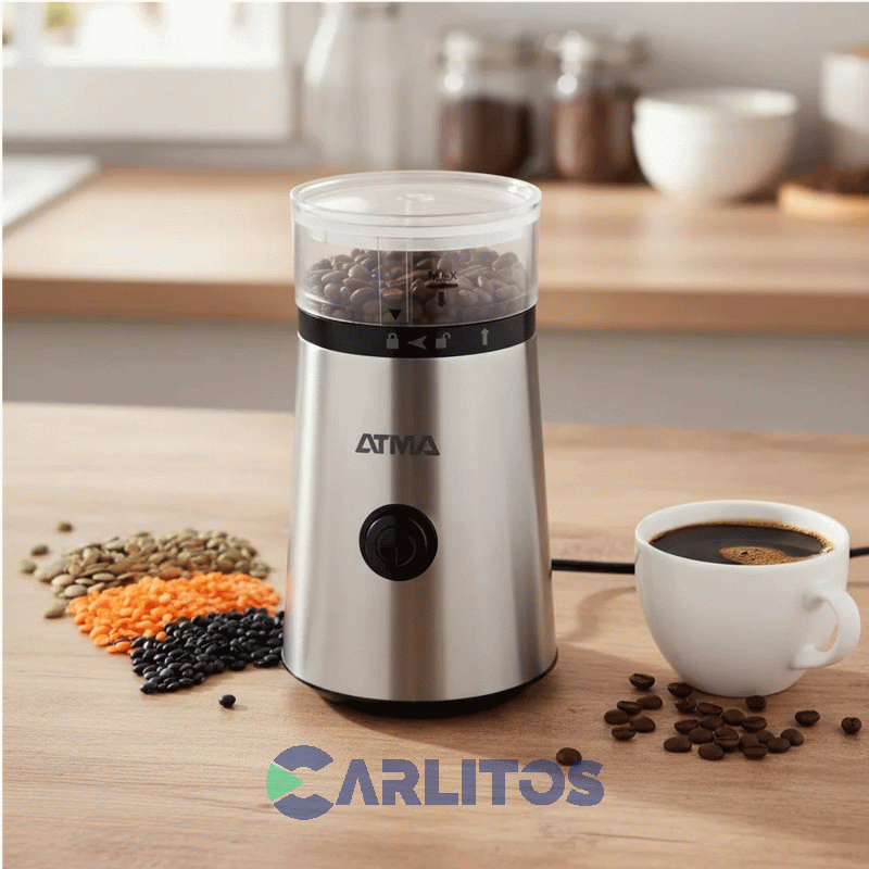Molinillo De Cafe Atma Acero Inoxidable 150 Watts Mc8141p