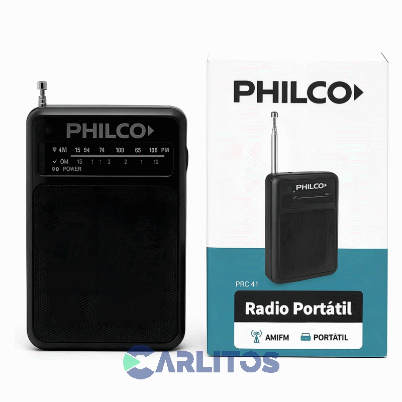 Radio Portatil Philco Am/Fm Analogica Prc41