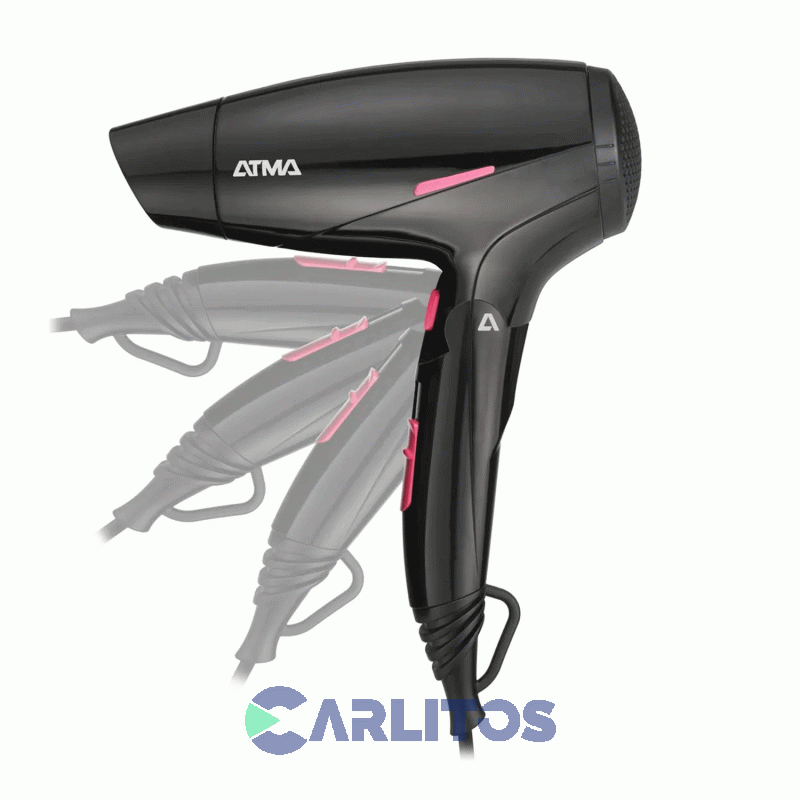 Secador De Pelo Atma Plegable 1600 Watts Sp8965p