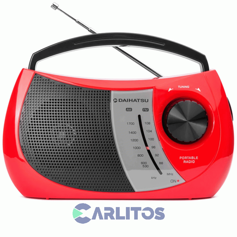 Radio Portatil Daihatsu Am/Fm Analogica D-rp38/rd Rojo