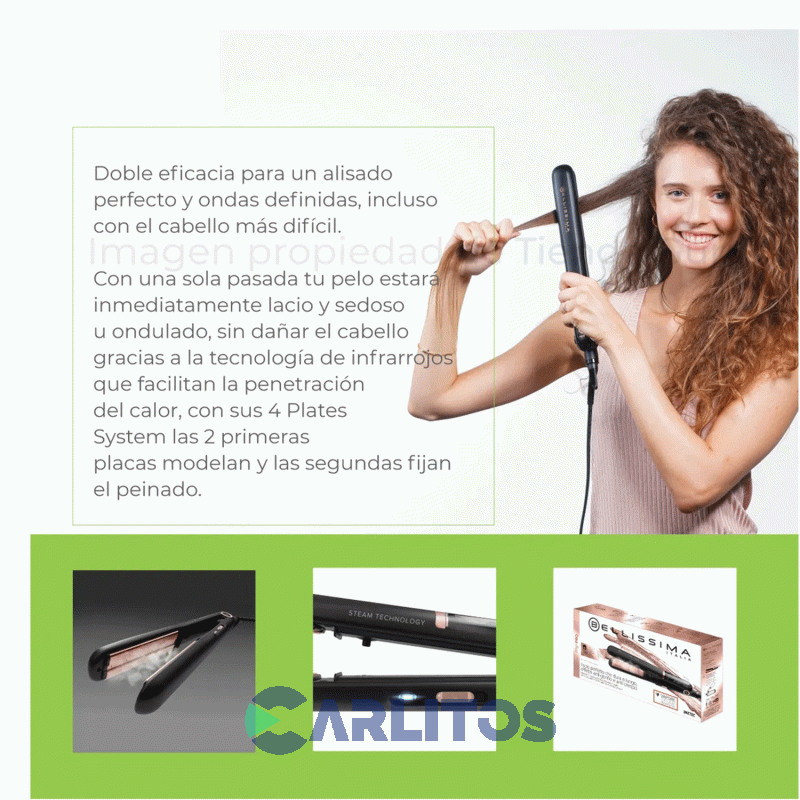 Planchita De Pelo Imetec Bellissima Creativity Infrared 11890 B8 200