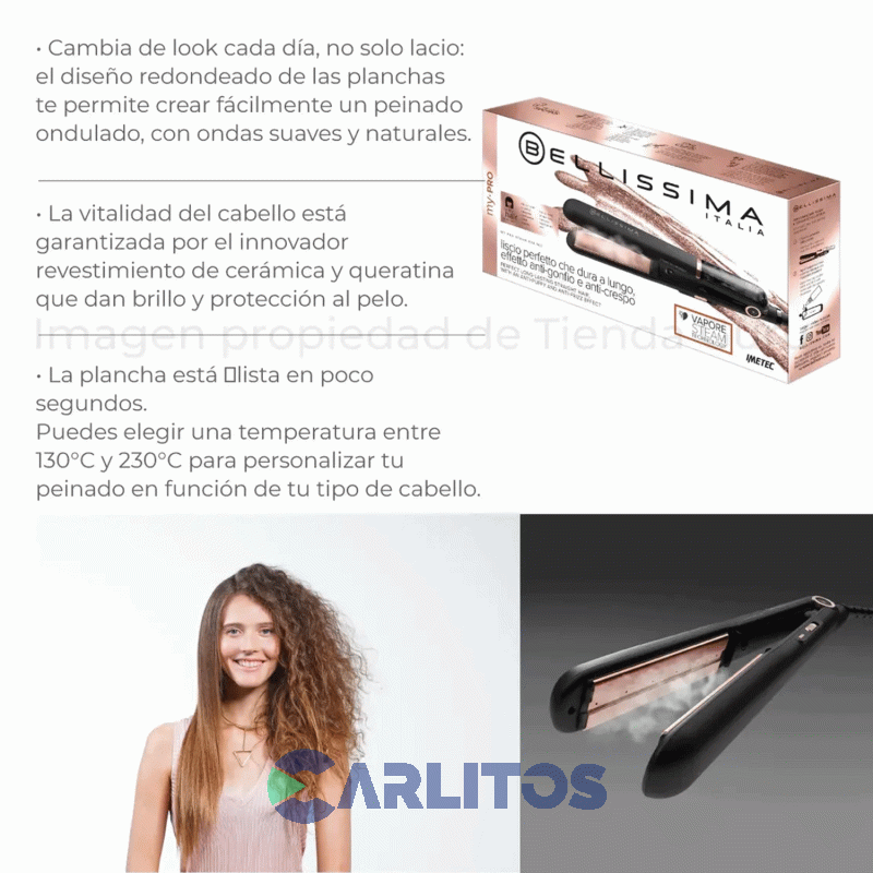 Planchita De Pelo Imetec Bellissima Creativity Infrared 11890 B8 200