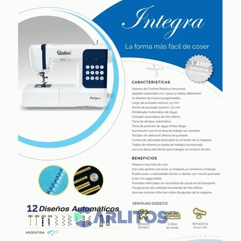 Maquina De Coser Godeco Integra