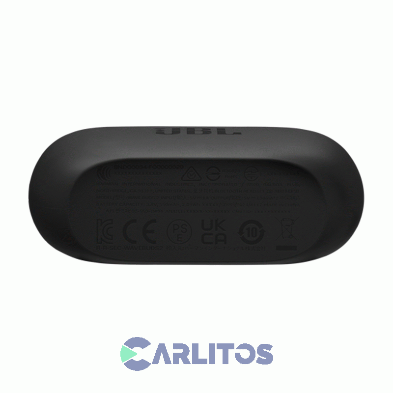 Auricular Con Bluetooth Wave Buds2 Jbl Jblwbuds2blk Negro