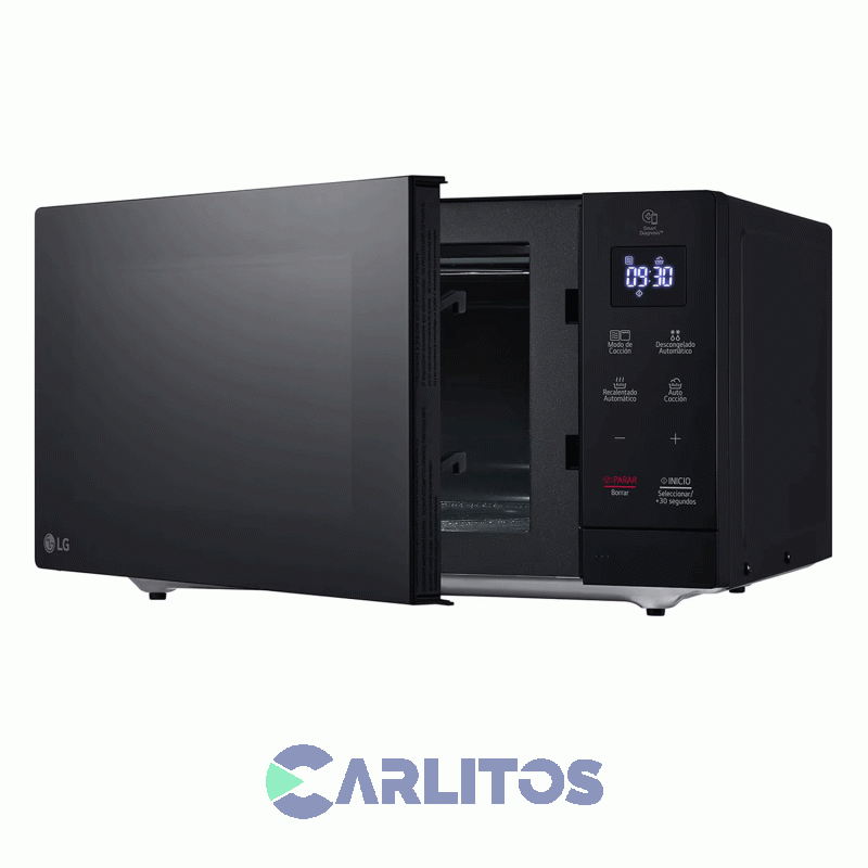 Microondas Digital Con Grill Lg 30 Litros Negro Mh7032jas