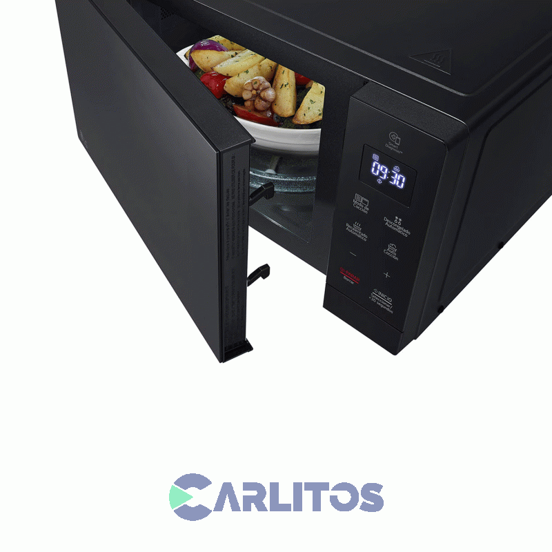 Microondas Digital Con Grill Lg 30 Litros Negro Mh7032jas