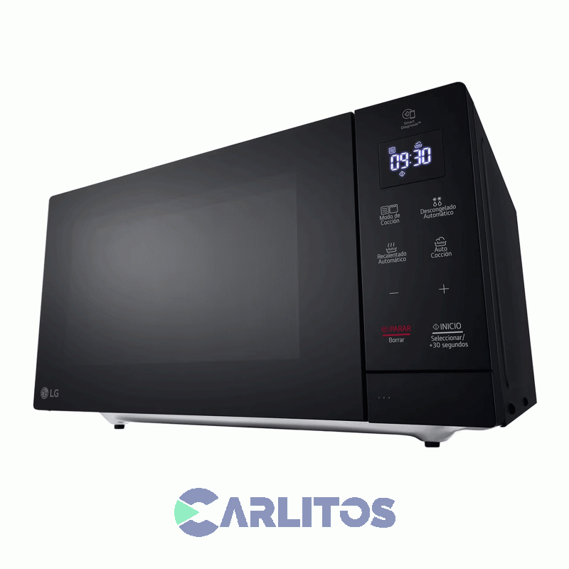 Microondas Digital Con Grill Lg 30 Litros Negro Mh7032jas