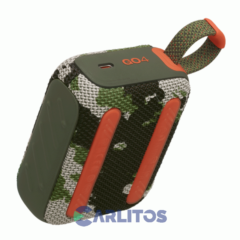 Parlante Portátil Jbl Con Bluetooth Y Batería 4.2 Watts Rms Go 4 squad Camuflado