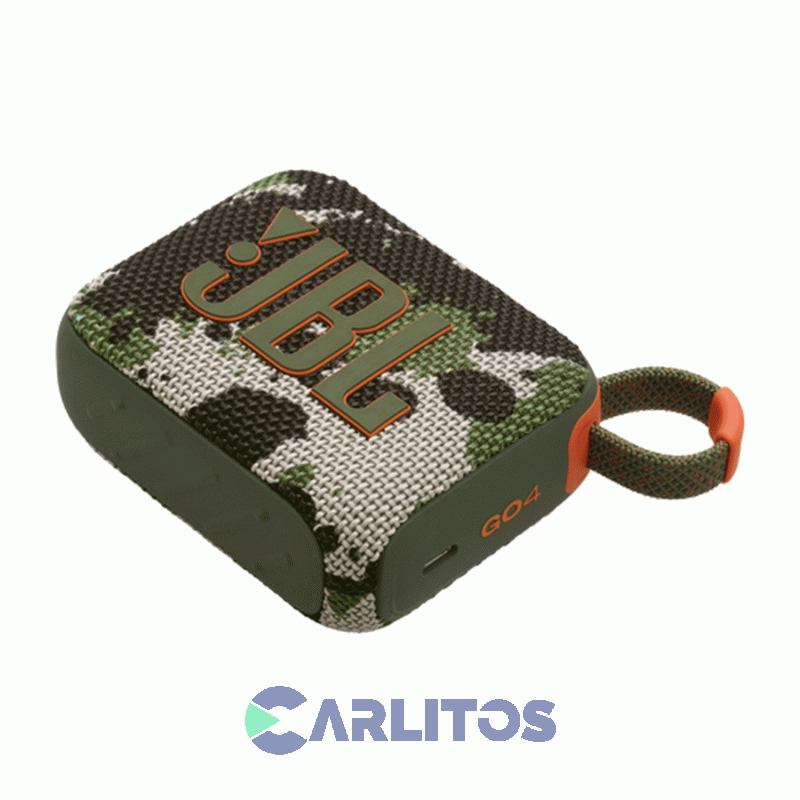 Parlante Portátil Jbl Con Bluetooth Y Batería 4.2 Watts Rms Go 4 squad Camuflado