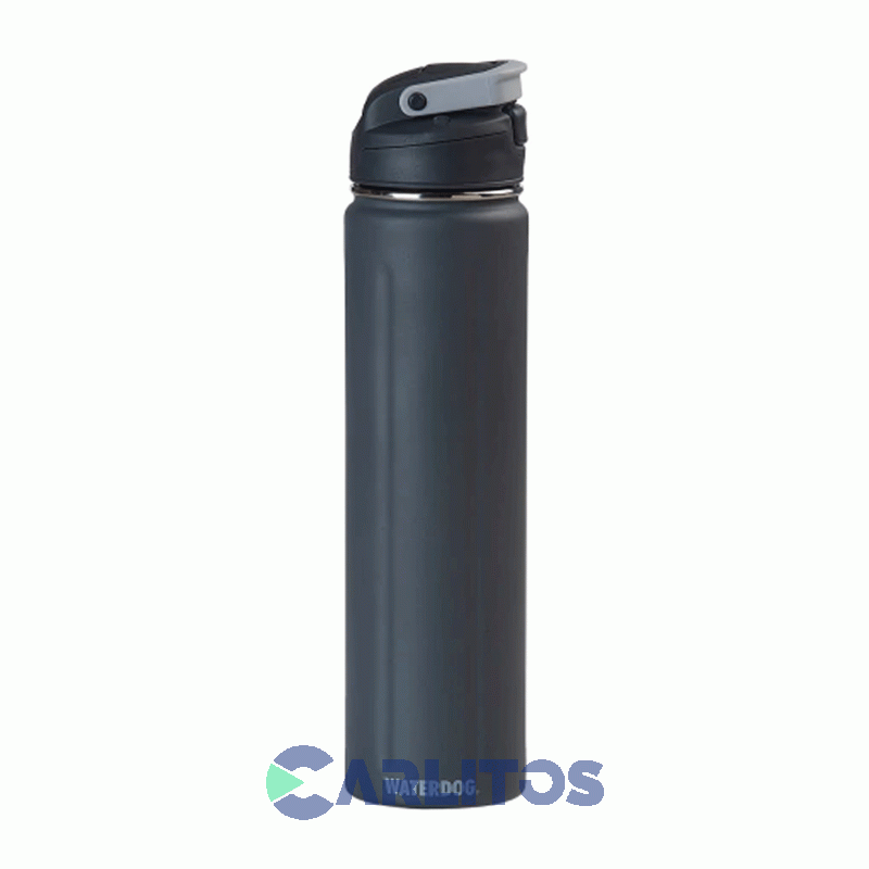 Botella De Acero Inoxidable Waterdog Acua750dgf Gris