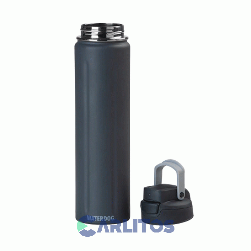 Botella De Acero Inoxidable Waterdog Acua750dgf Gris