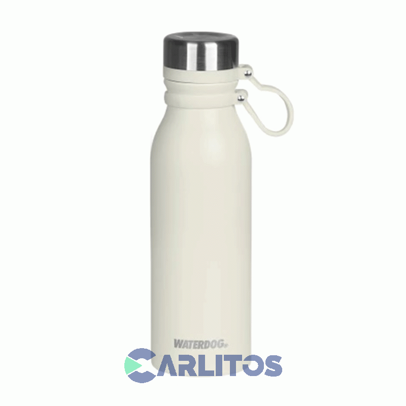 Botella De Acero Inoxidable 600 Cc Waterdog Buho600z Ceniza
