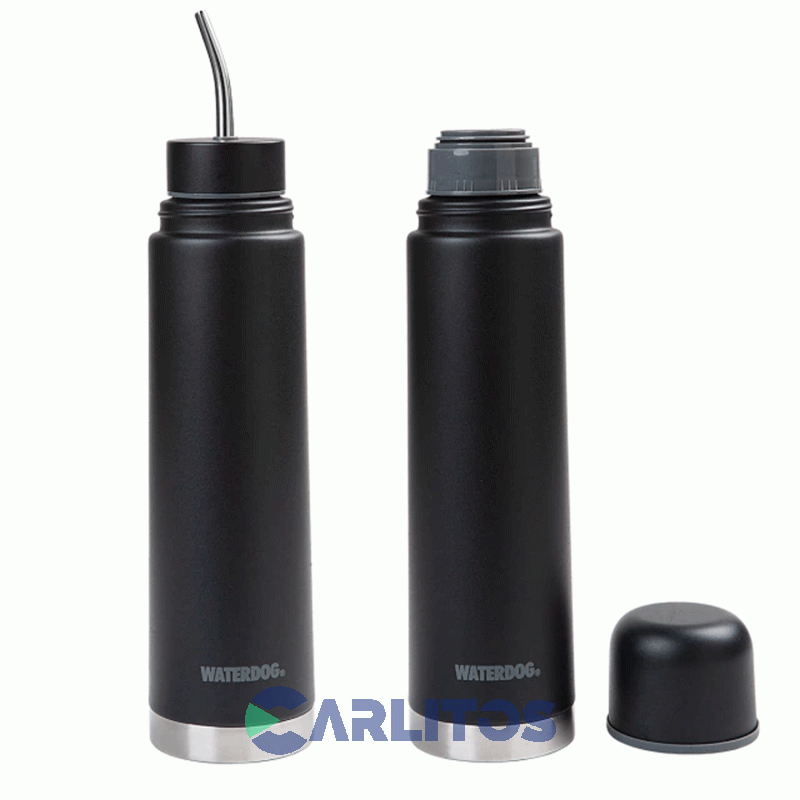 Termo Automate Waterdog 2 En 1 Acero Inoxidable 700 CC Negro Yunta700bk
