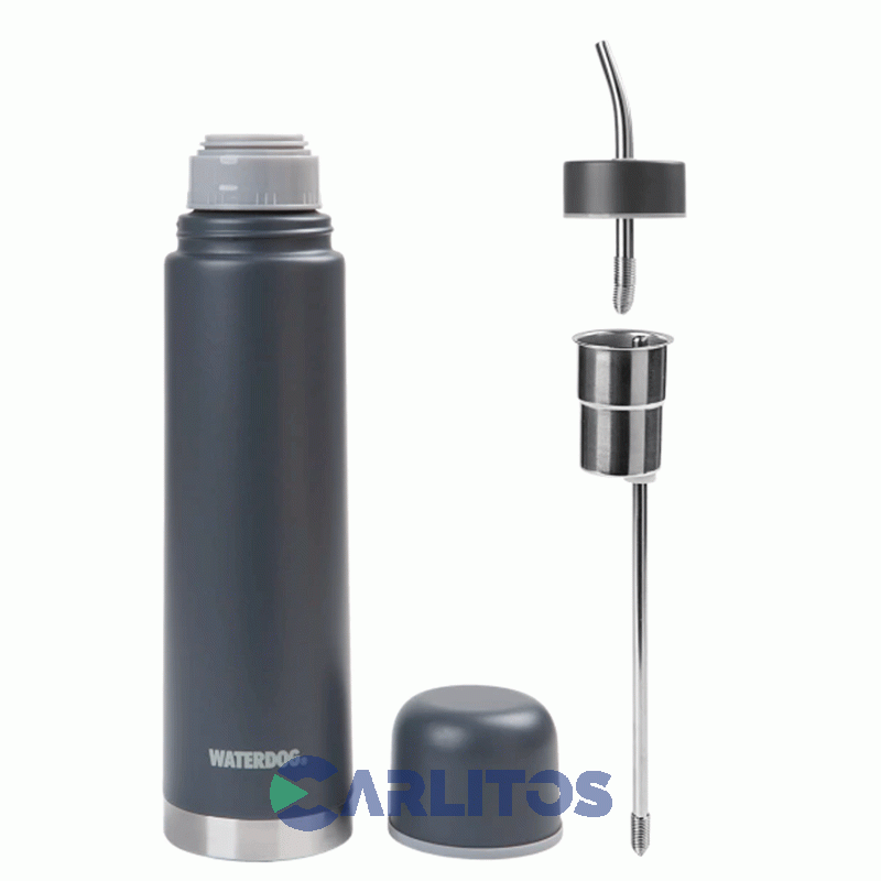 Termo Automate Waterdog 2 En 1 Acero Inoxidable 700 CC Gris Grafito Yunta700dgf