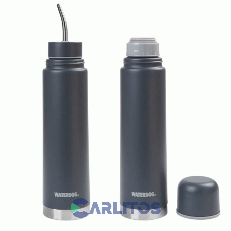 Termo Automate Waterdog 2 En 1 Acero Inoxidable 700 CC Gris Grafito Yunta700dgf