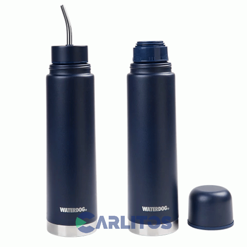 Termo Automate Waterdog 2 En 1 Acero Inoxidable 700 CC Azul Indigo Yunta700in