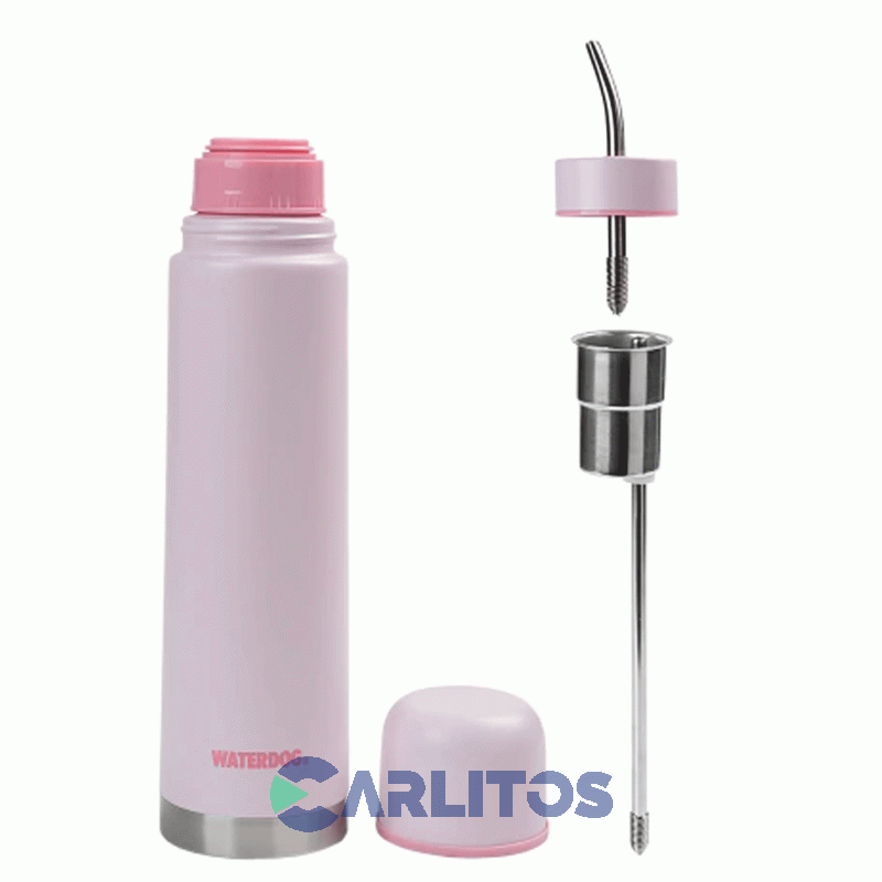 Termo Automate Waterdog 2 En 1 Acero Inoxidable 700 CC Rosa Yunta700pk