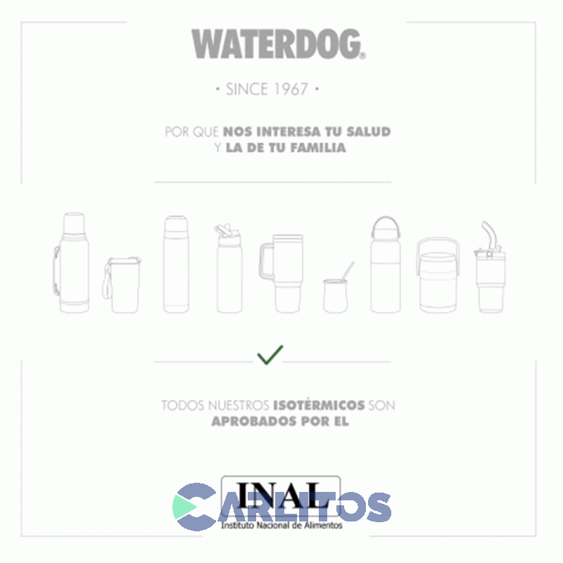 Mate Waterdog Legendario Clásico 240 Ml Zoilo240pg Verde Paraiso