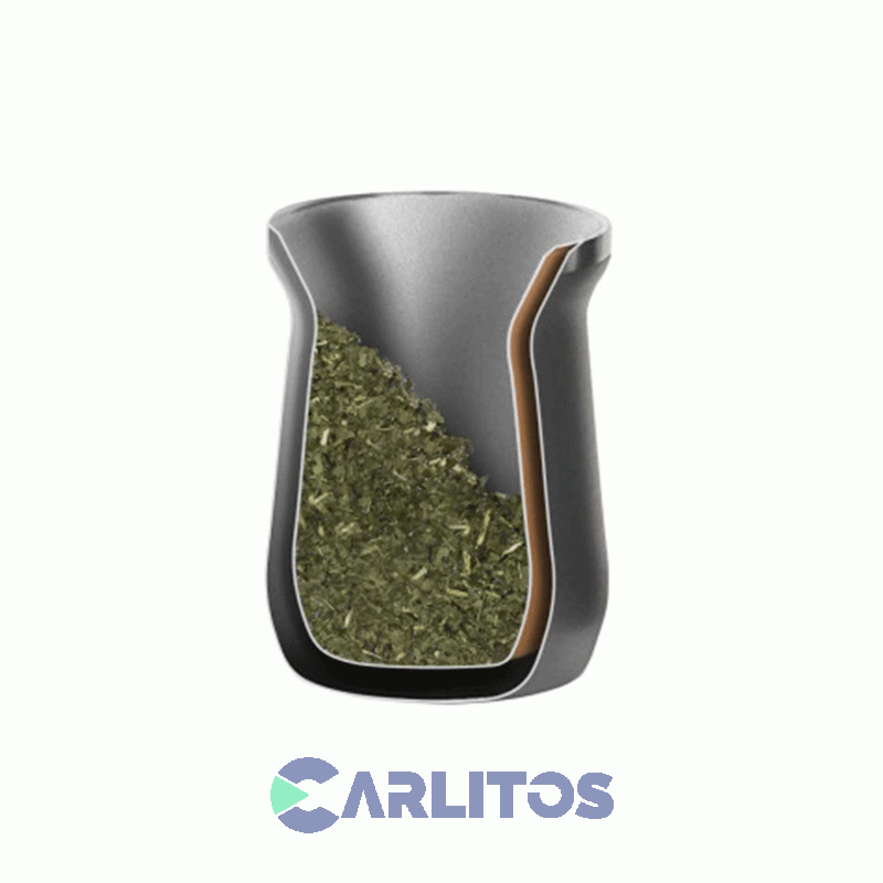 Mate Waterdog Legendario Clásico 240 Ml Zoilo240dgf Dark Grafito