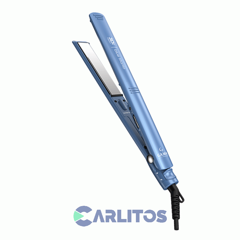 Planchita De Pelo Ga.Ma Elegance 3D Blue Titanio