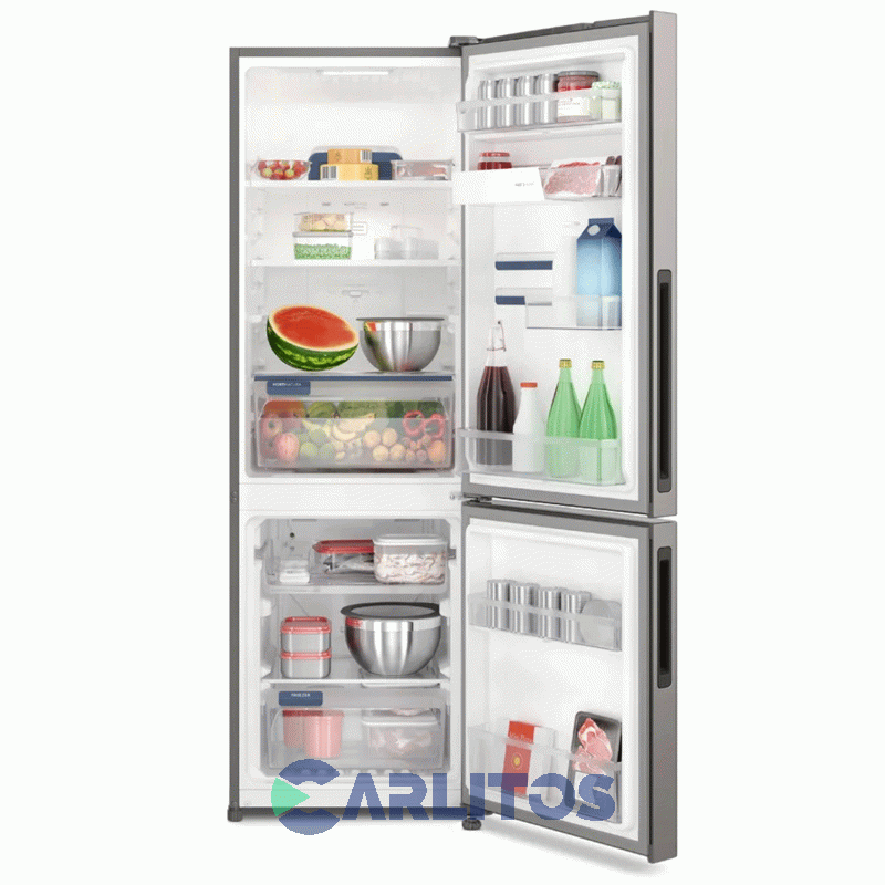 Heladera No Frost Electrolux Inverter 400 Litros Gris Plata Ib6s