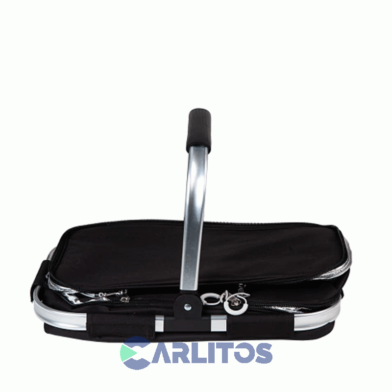 Canasta De Picnic Grande Plegable Termica Waterdog Negro